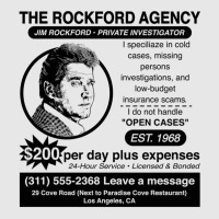 Jim Rockford Newspaper Ad Unisex Jogger | Artistshot