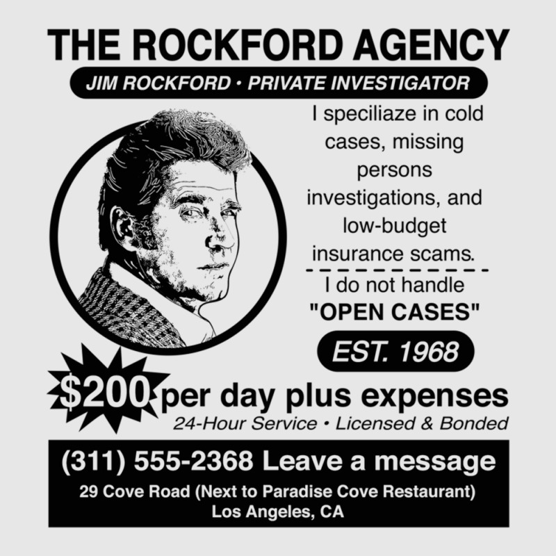 Jim Rockford Newspaper Ad Unisex Jogger by kebabbmkhabar | Artistshot