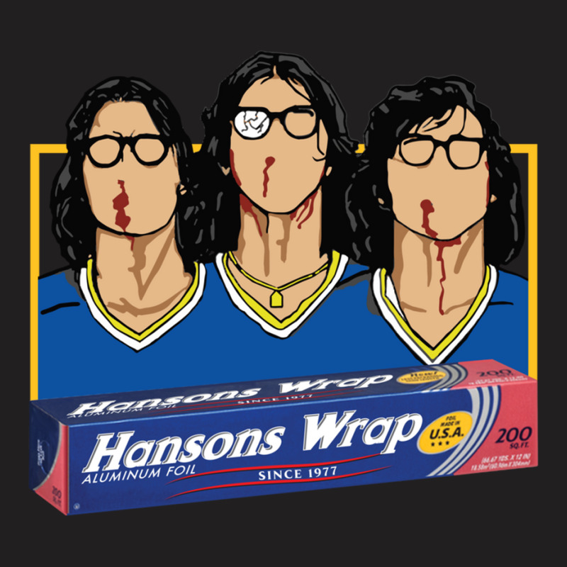 Hanson Brothers Hockey Slapshot Aluminum Foil T-Shirt by muryeljoguely | Artistshot