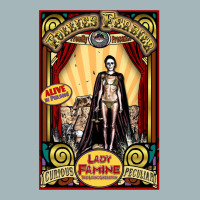 Lady Famine  The Living Skeleton Sideshow Poster Unisex Sherpa-lined Denim Jacket | Artistshot