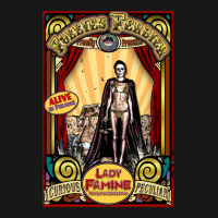 Lady Famine  The Living Skeleton Sideshow Poster Flannel Shirt | Artistshot