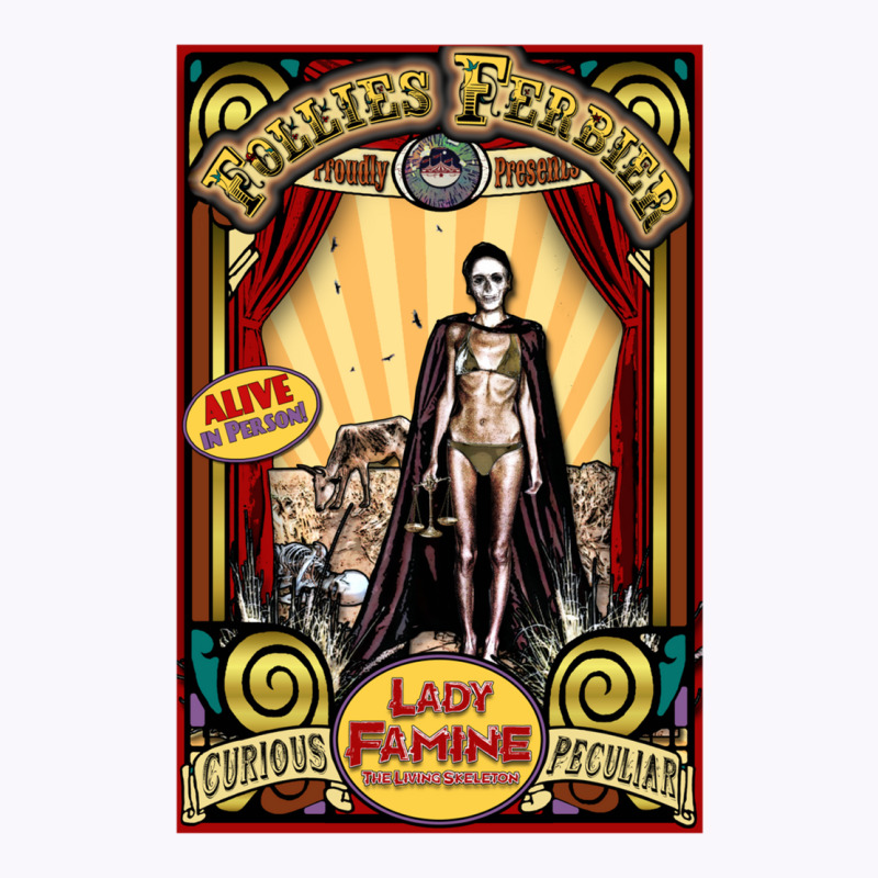 Lady Famine  The Living Skeleton Sideshow Poster Tank Top by kebabbmkhabar | Artistshot