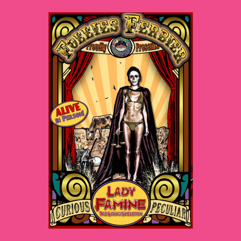 Lady Famine  The Living Skeleton Sideshow Poster Crewneck Sweatshirt by kebabbmkhabar | Artistshot