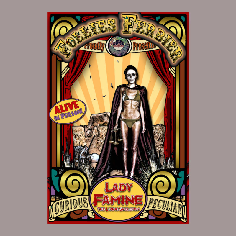 Lady Famine  The Living Skeleton Sideshow Poster Vintage Hoodie by kebabbmkhabar | Artistshot