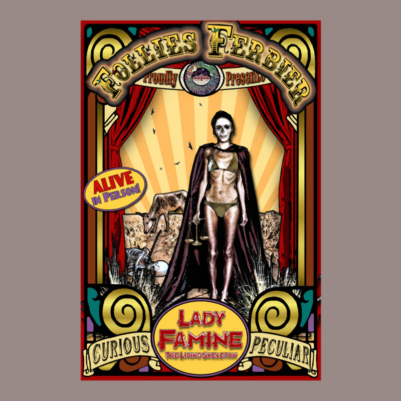 Lady Famine  The Living Skeleton Sideshow Poster Vintage T-Shirt by kebabbmkhabar | Artistshot