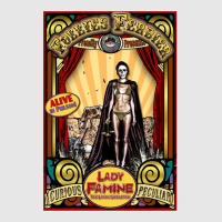 Lady Famine  The Living Skeleton Sideshow Poster Hoodie & Jogger Set | Artistshot