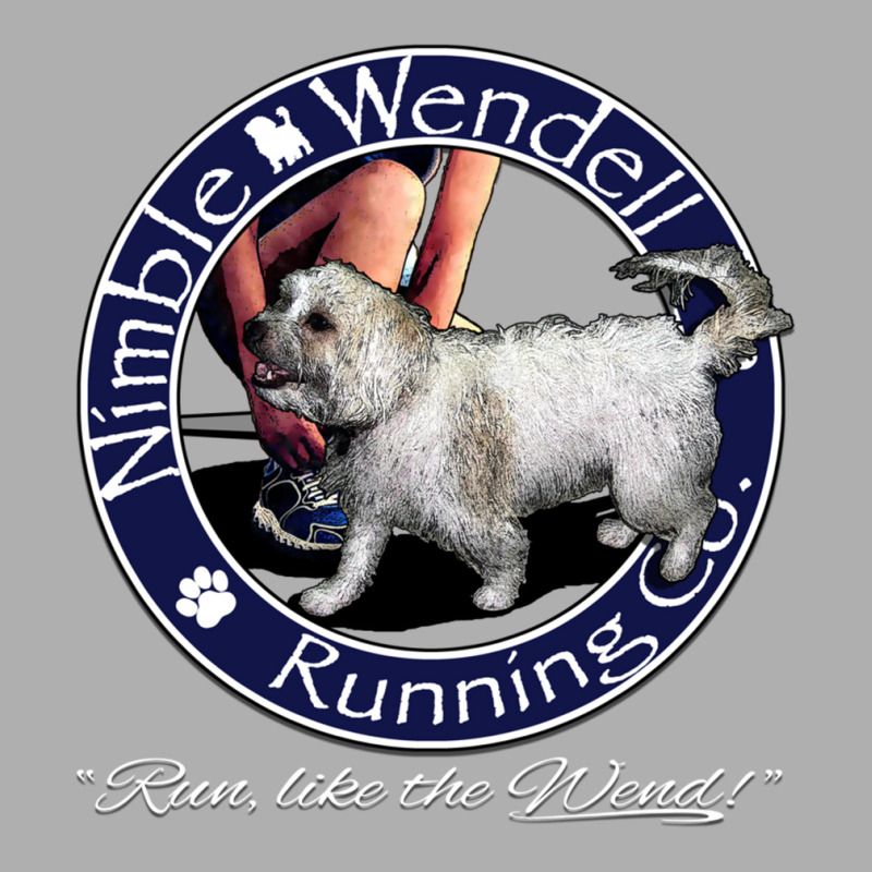 Nimble Wendell Running Co. (painterly Gray) Ladies Fitted T-Shirt by kheyoce1 | Artistshot