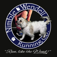 Nimble Wendell Running Co. (painterly Gray) Scorecard Crop Tee | Artistshot