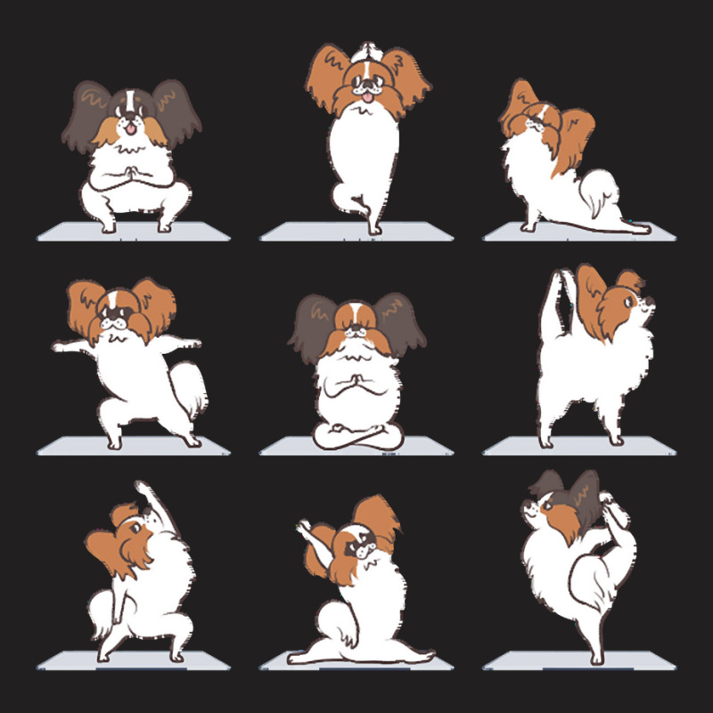 Papillon T  Shirt Papillon Dog Yoga T  Shirt T-Shirt by stammivy480 | Artistshot