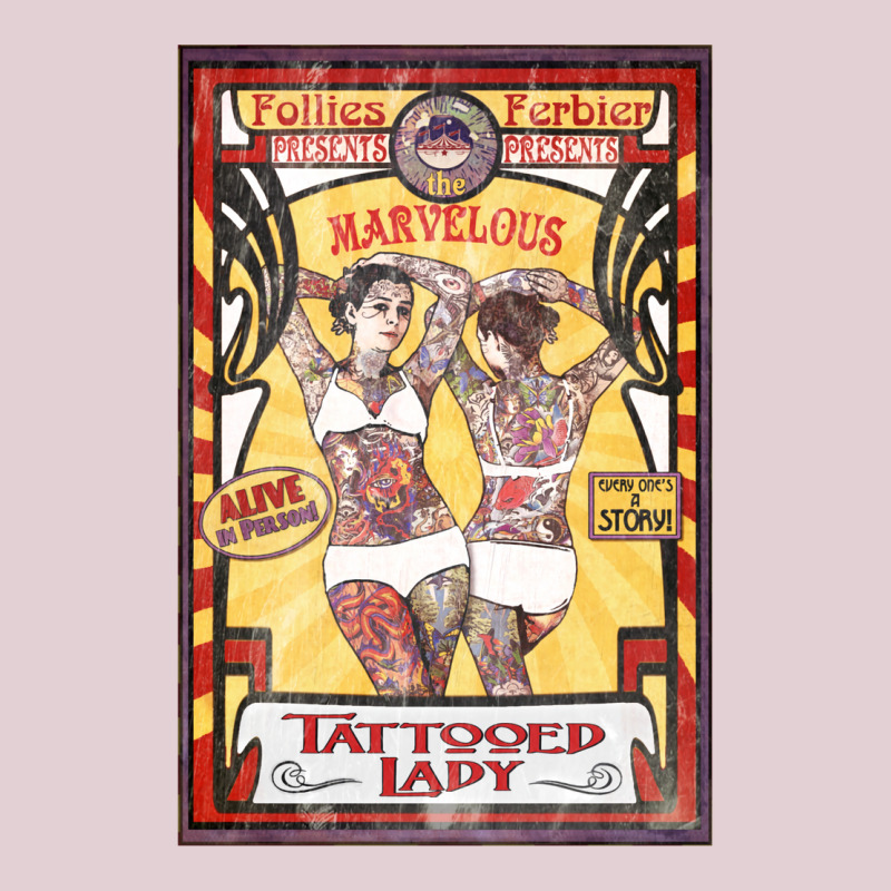 The Tattooed Lady Sideshow Poster Ladies Fitted T-Shirt by duriomort6 | Artistshot