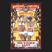 The Tattooed Lady Sideshow Poster Ladies Polo Shirt | Artistshot