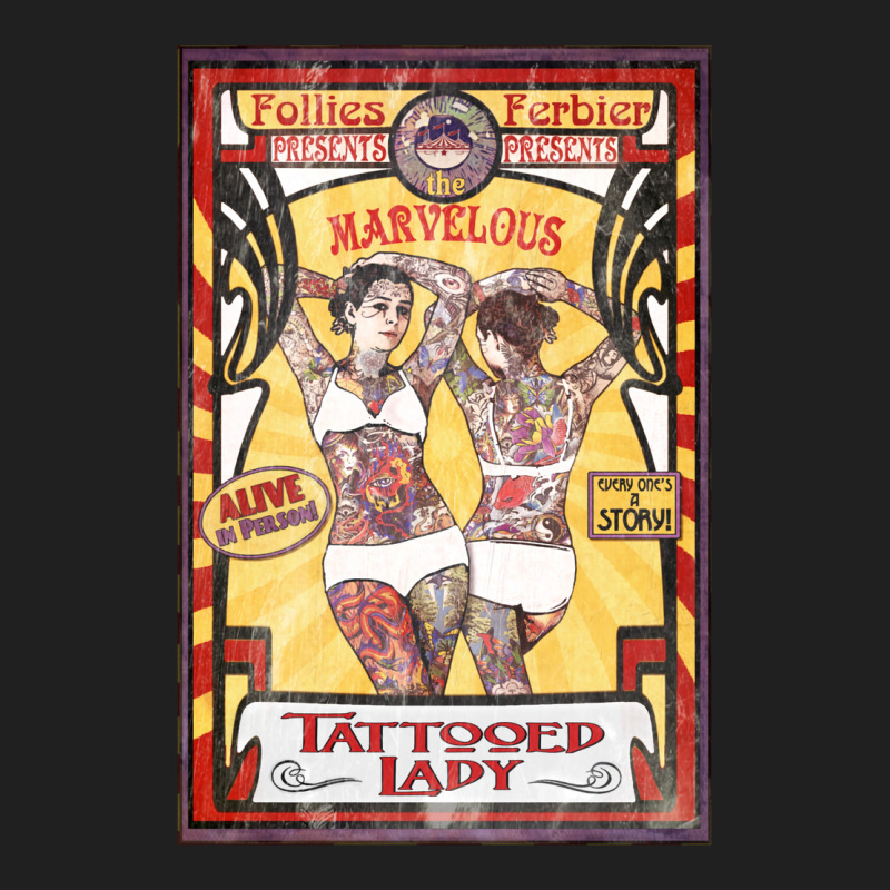 The Tattooed Lady Sideshow Poster Ladies Polo Shirt by duriomort6 | Artistshot