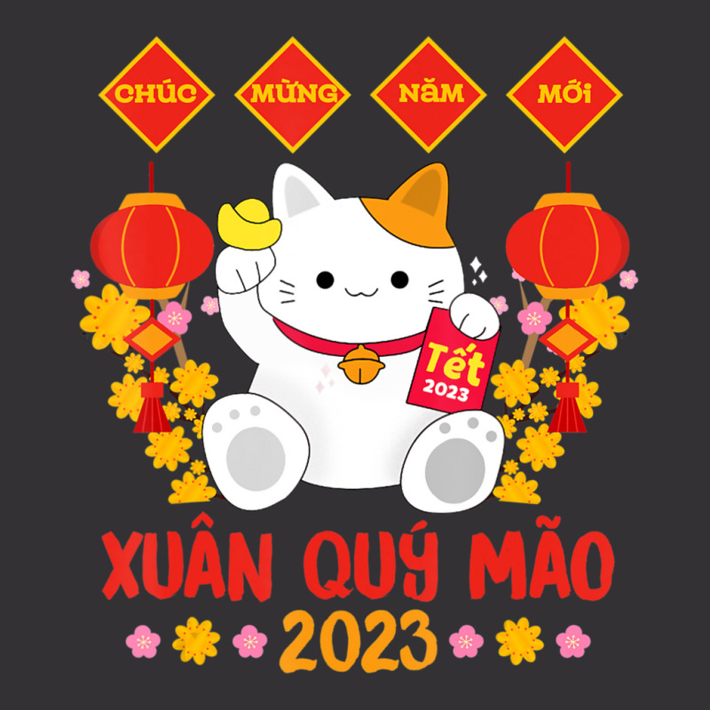 Custom Chuc Mung Nam Moi 2023 Vietnamese Lunar New Year Quy Mao Vintage