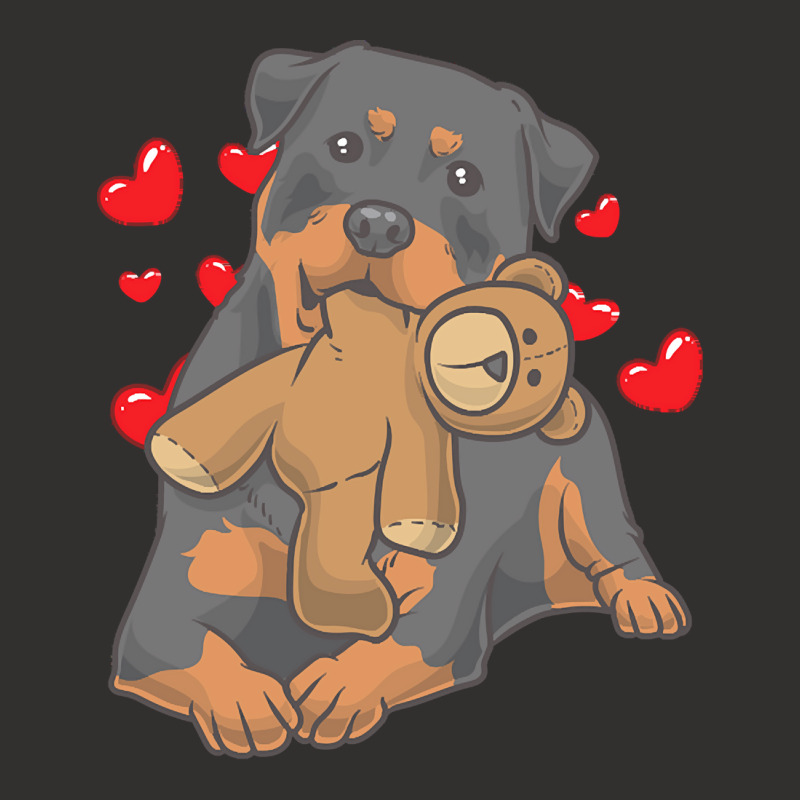 Rottweiler Baby T  Shirt Rottweiler Dog With Stuffed Animal And Hearts Champion Hoodie by stammivy480 | Artistshot