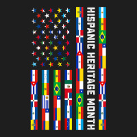 National Hispanic Heritage Month Celebration Latin Flags Classic T-shirt | Artistshot