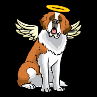 St Bernard Dog T  Shirt Saint Bernard With Guardian Angel Saying T  Sh Long Sleeve Shirts | Artistshot