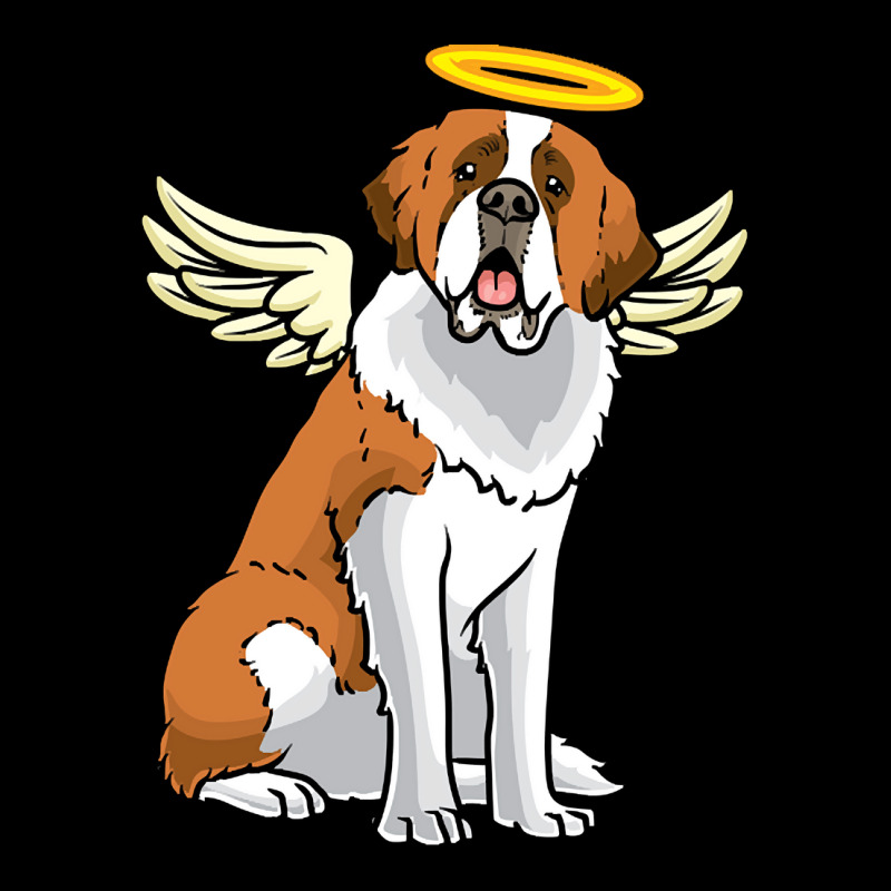 St Bernard Dog T  Shirt Saint Bernard With Guardian Angel Saying T  Sh Fleece Short by stammivy480 | Artistshot