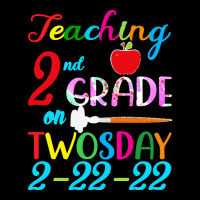 Twosday 2 22 22 T  Shirt Teaching 2nd Grade On Twosday 100 Days Februa Fleece Short | Artistshot