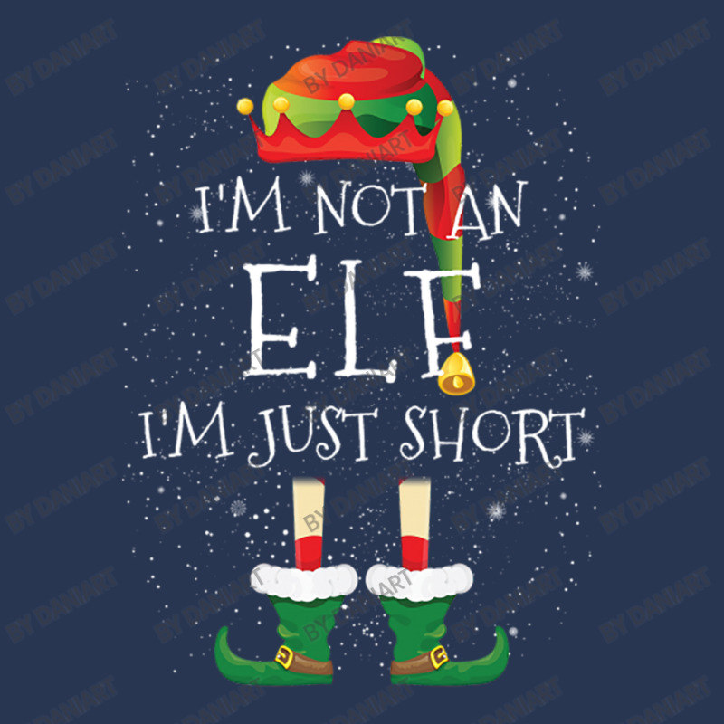 I'm Not An Elf I'm Just Short   Matching Christmas Family Pajama Men Denim Jacket | Artistshot