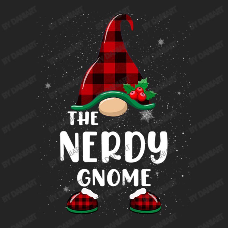 Nerdy Gnome Buffalo Plaid Matching Family Christmas Pajama 3/4 Sleeve Shirt | Artistshot