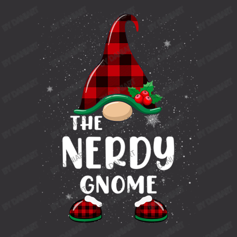 Nerdy Gnome Buffalo Plaid Matching Family Christmas Pajama Vintage Short | Artistshot