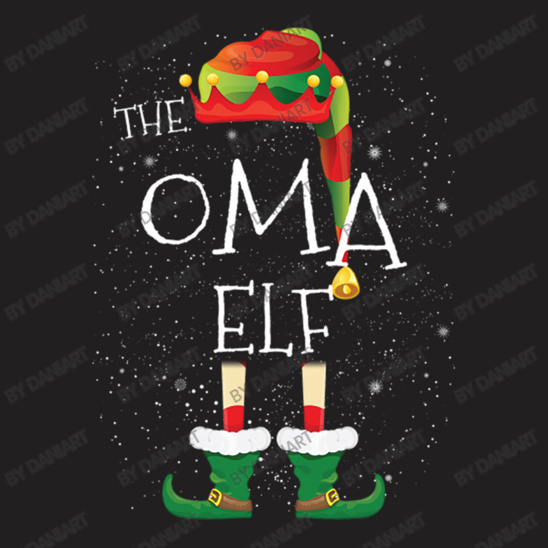 Oma Elf Family Matching Christmas Group Funny Gift T-shirt | Artistshot