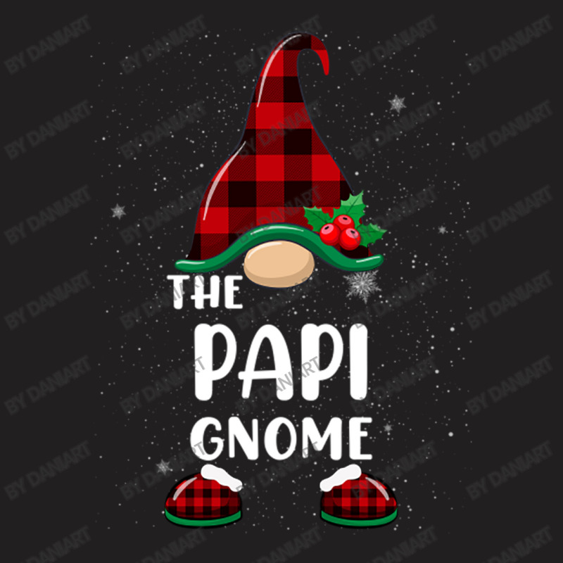 Papi Gnome Buffalo Plaid Matching Family Christmas Pajama Funny Gift T-shirt | Artistshot