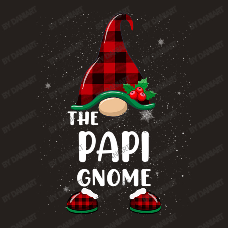 Papi Gnome Buffalo Plaid Matching Family Christmas Pajama Funny Gift Tank Top | Artistshot