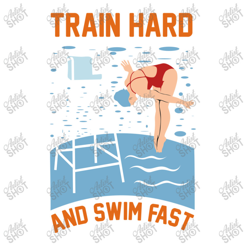 Train Hard And Swim Fast Sticker | Artistshot