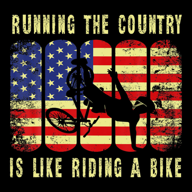 Running The Country Is Like Riding A Bike - Funny Cycling Zipper Hoodie | Artistshot