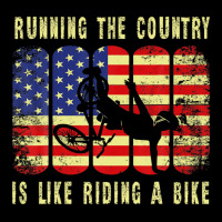 Running The Country Is Like Riding A Bike - Funny Cycling Men's 3/4 Sleeve Pajama Set | Artistshot