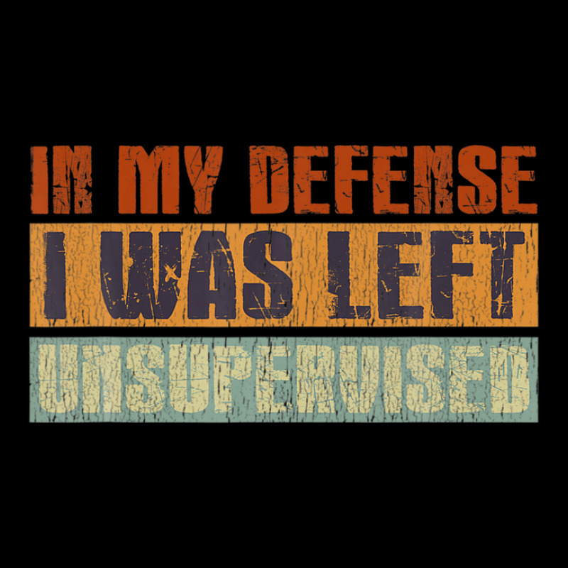 Funny In My Defense I Was Left Unsupervised Retro Vintage Men's 3/4 Sleeve Pajama Set | Artistshot