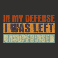 Funny In My Defense I Was Left Unsupervised Retro Vintage Champion Hoodie | Artistshot