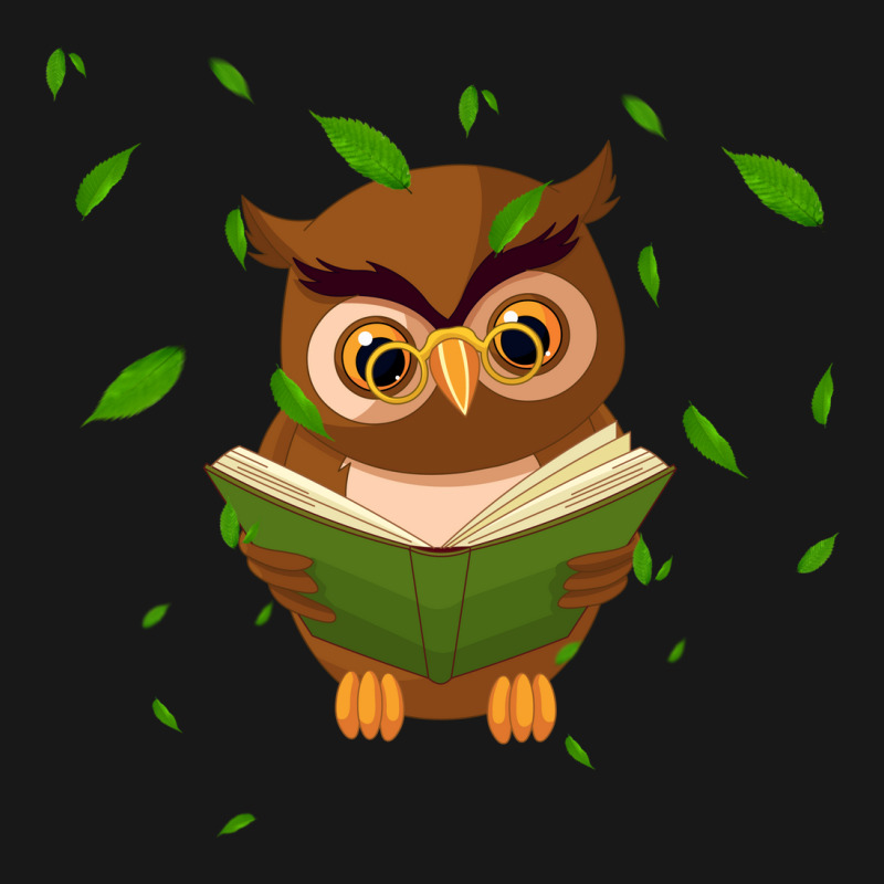 Owl Reading A Book Flannel Shirt by Hikarost78 | Artistshot