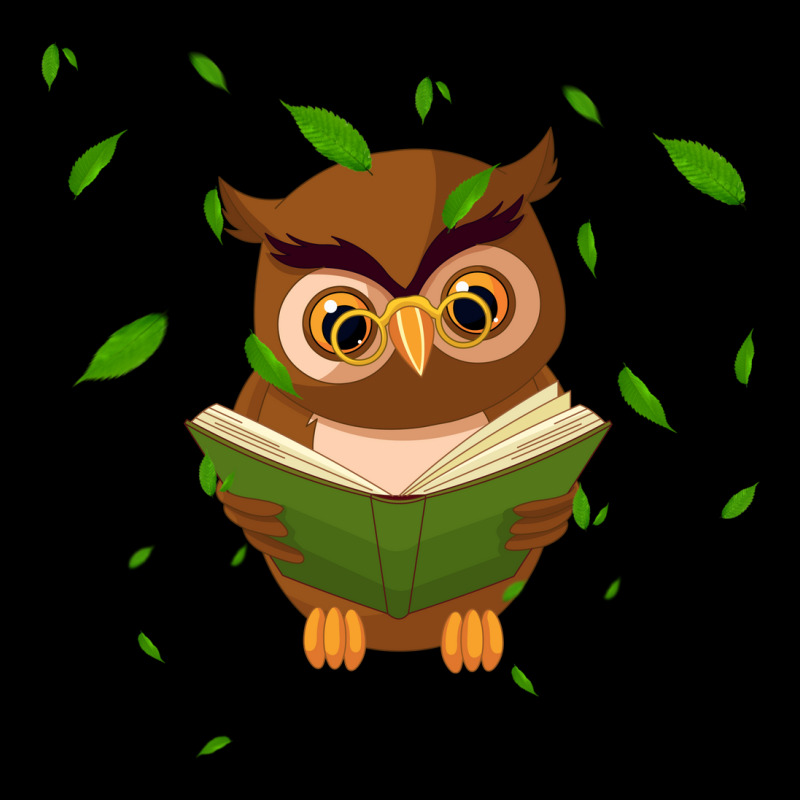 Owl Reading A Book Fleece Short by Hikarost78 | Artistshot