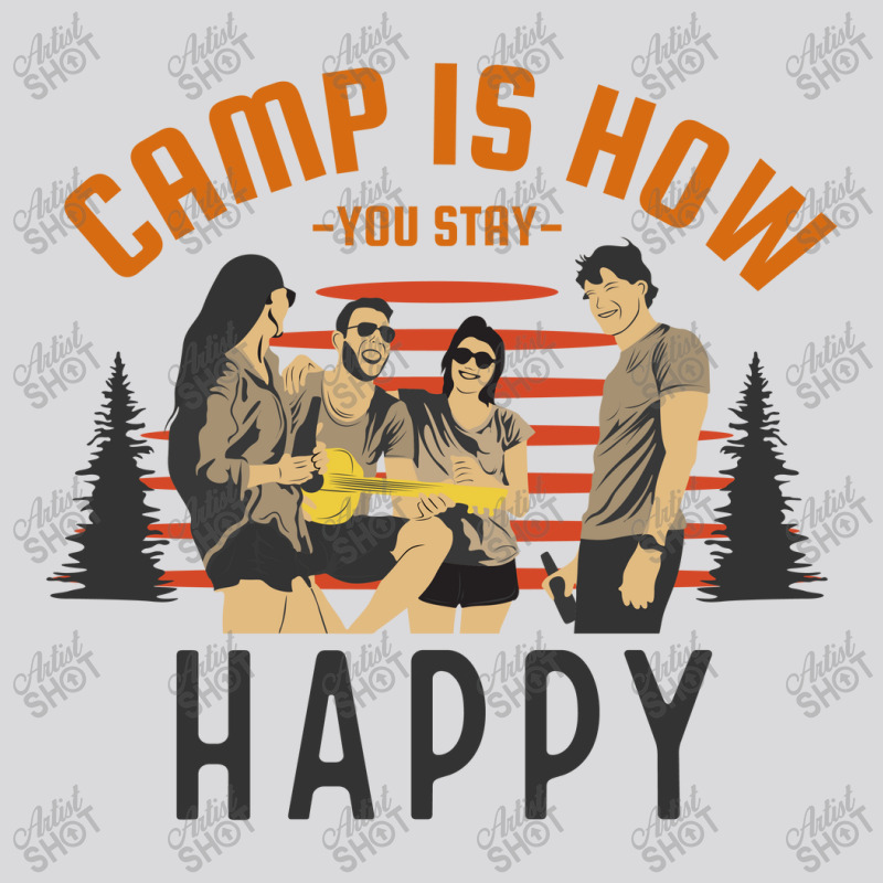 Camp Is How You Stay Happy Women's Triblend Scoop T-shirt by April Shop | Artistshot