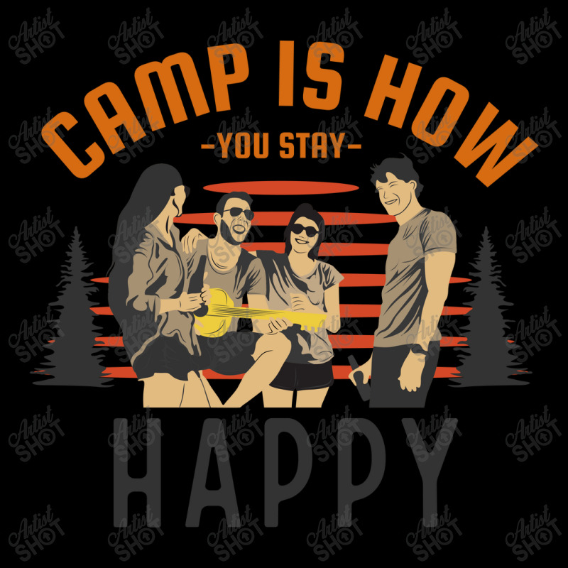 Camp Is How You Stay Happy Men's Long Sleeve Pajama Set by April Shop | Artistshot