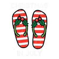 Mistletoe Flip Flops Christmas In Jully Summer Xmas Women Men's 3/4 Sleeve Pajama Set | Artistshot