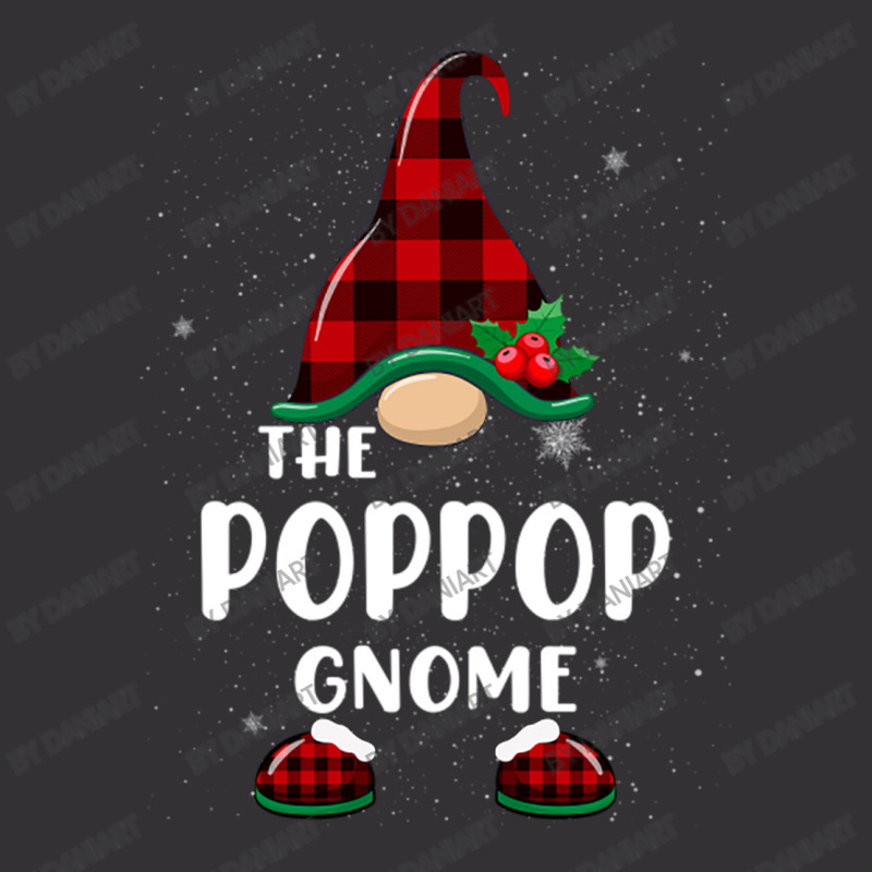 Poppop Gnome Buffalo Plaid Matching Family Christmas Pajama Funny Gift Vintage Hoodie And Short Set | Artistshot