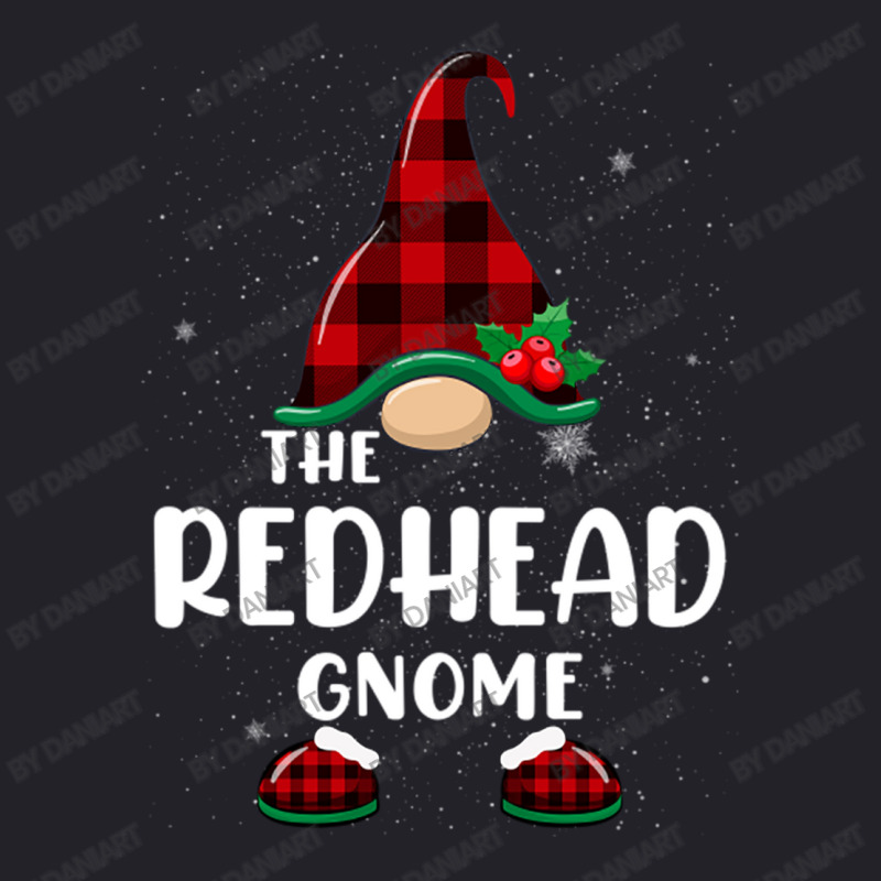 Redhead Gnome Buffalo Plaid Matching Family Christmas Pajama Funny Gif Unisex Sherpa-lined Denim Jacket | Artistshot