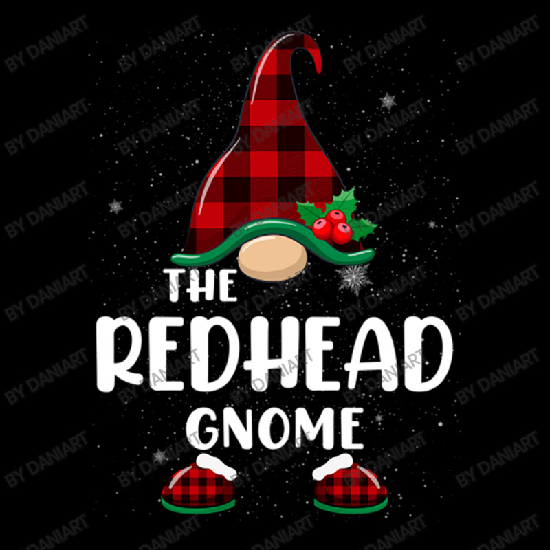 Redhead Gnome Buffalo Plaid Matching Family Christmas Pajama Funny Gif Lightweight Hoodie | Artistshot