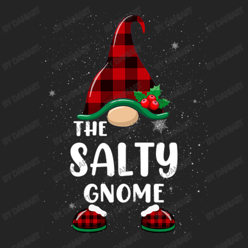 Salty Gnome Buffalo Plaid Matching Family Christmas Pajama Funny Gift 3/4 Sleeve Shirt | Artistshot