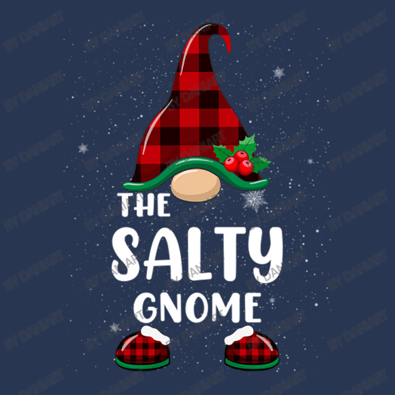 Salty Gnome Buffalo Plaid Matching Family Christmas Pajama Funny Gift Men Denim Jacket | Artistshot