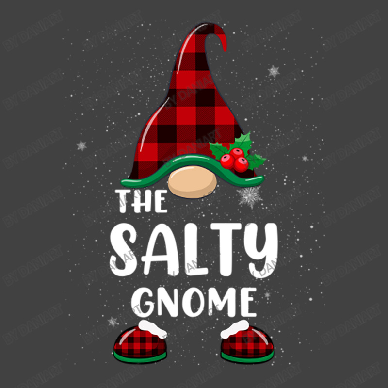 Salty Gnome Buffalo Plaid Matching Family Christmas Pajama Funny Gift Vintage T-shirt | Artistshot