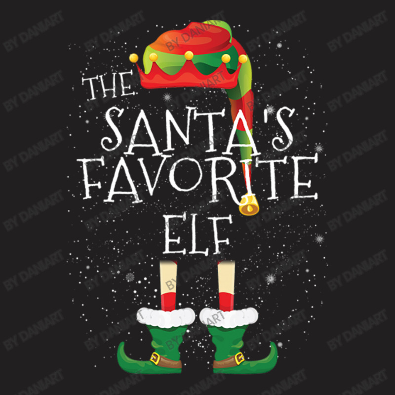 Santa's Favorite Elf Family Matching Christmas Group Funny Gift T-shirt | Artistshot