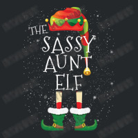 Sassy Aunt Elf Family Matching Christmas Group Funny Pajama Gift Crewneck Sweatshirt | Artistshot