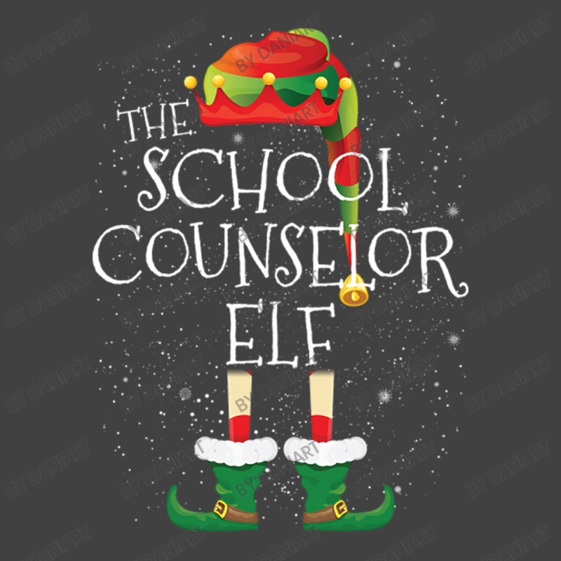 School Counselor Elf Family Matching Christmas Group Funny Pajama Gift Vintage T-shirt | Artistshot