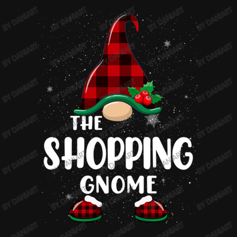 Shopping Gnome Buffalo Plaid Matching Family Christmas Pajama Graphic T-shirt | Artistshot