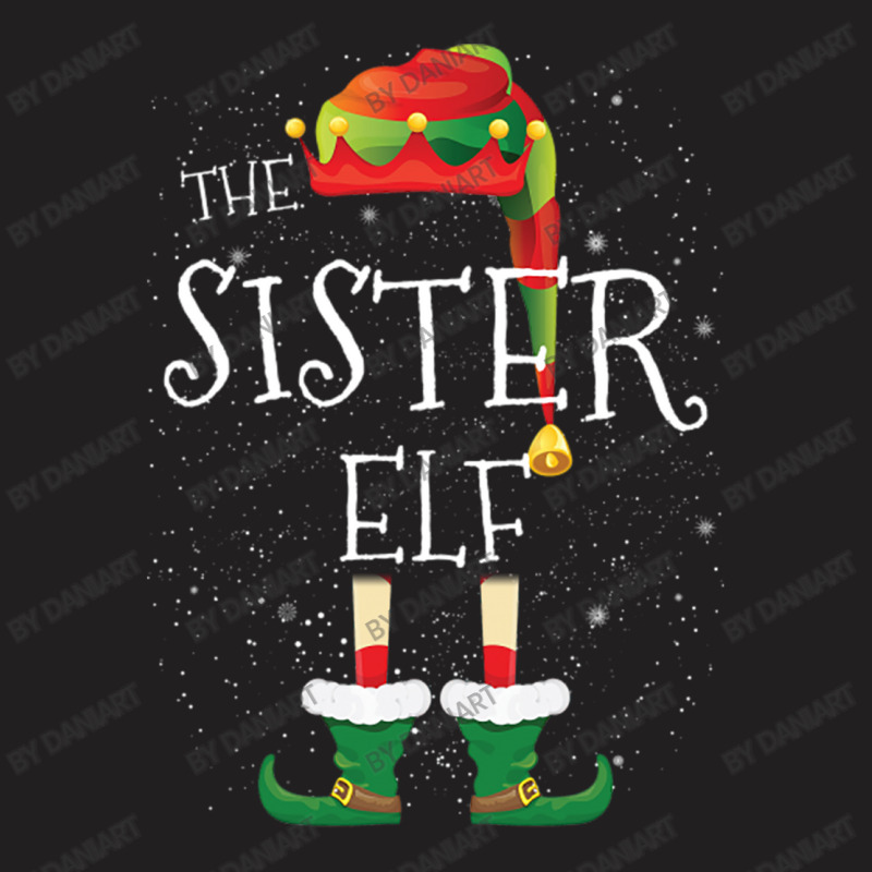 Sister Elf Family Matching Christmas Group Funny Pajama Gift T-shirt | Artistshot