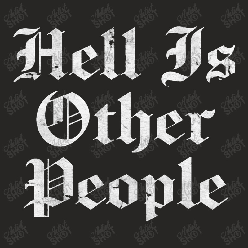 Hell Is Other People   Nihilism Design Ladies Fitted T-Shirt by kudupiye | Artistshot